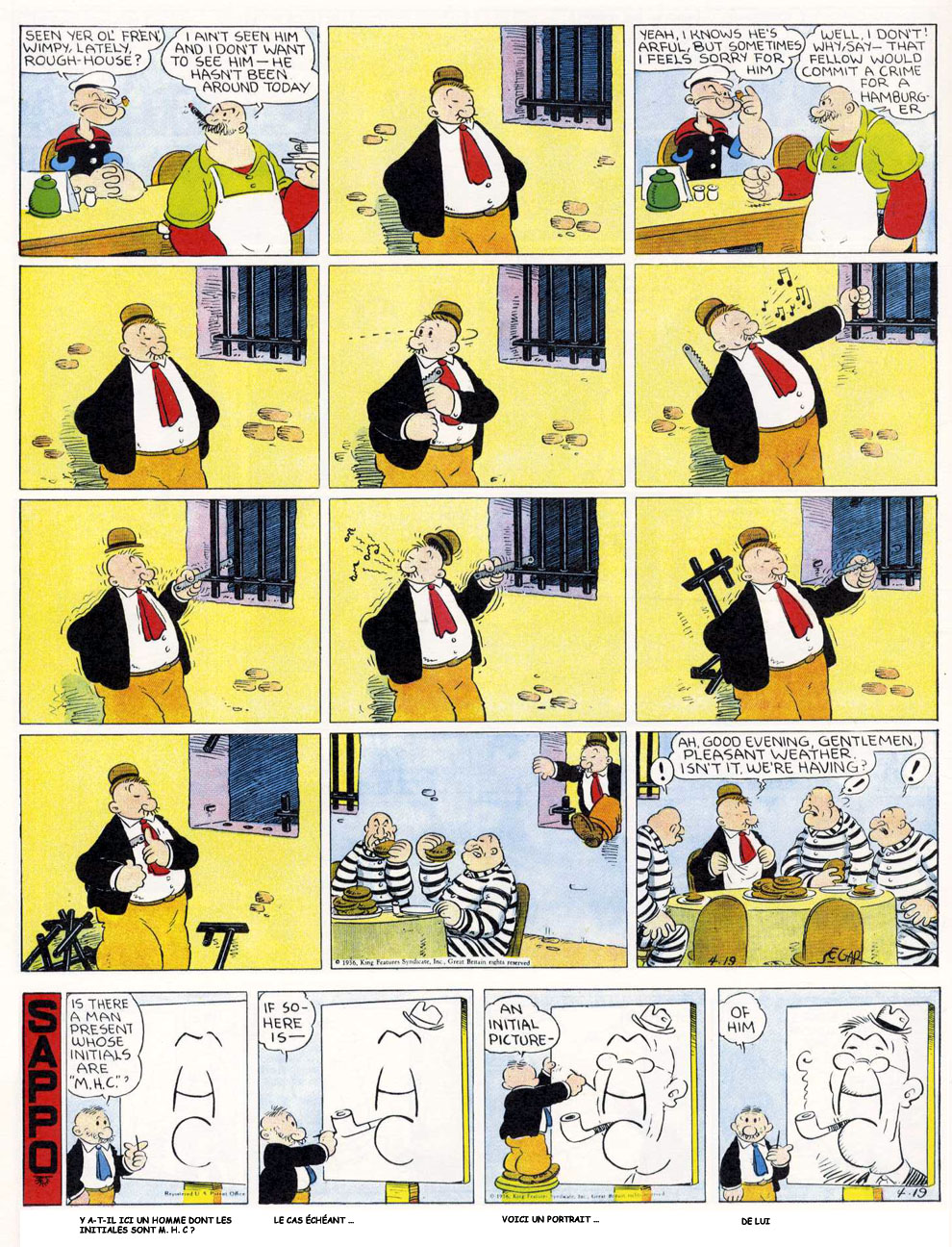 VO de la planche du 19/04/1936