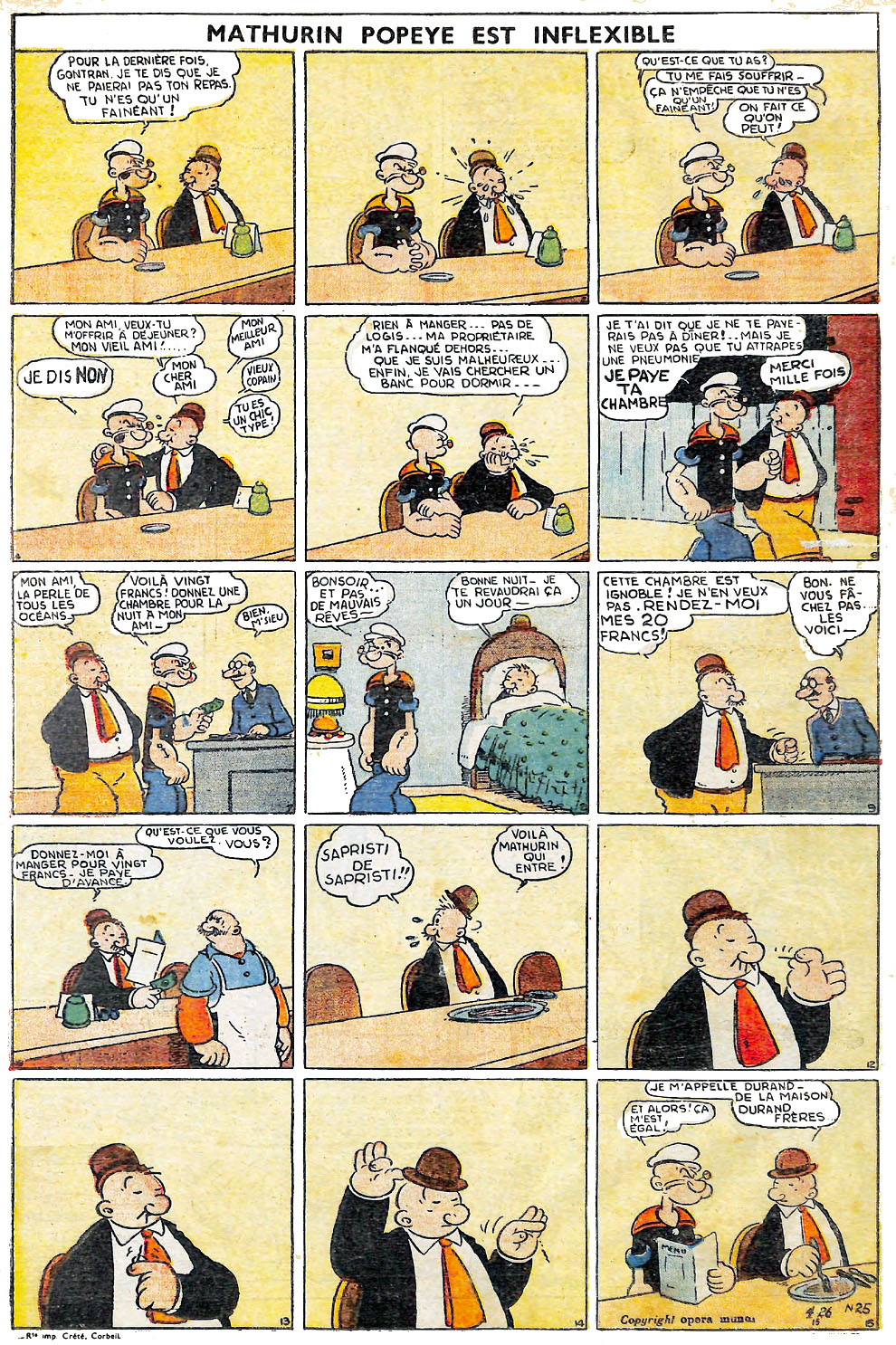 VF de la planche du 26/04/1936