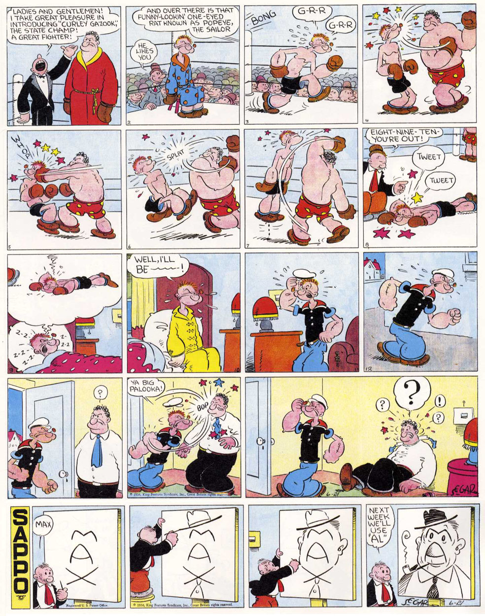 VO de la planche du 21/06/1936