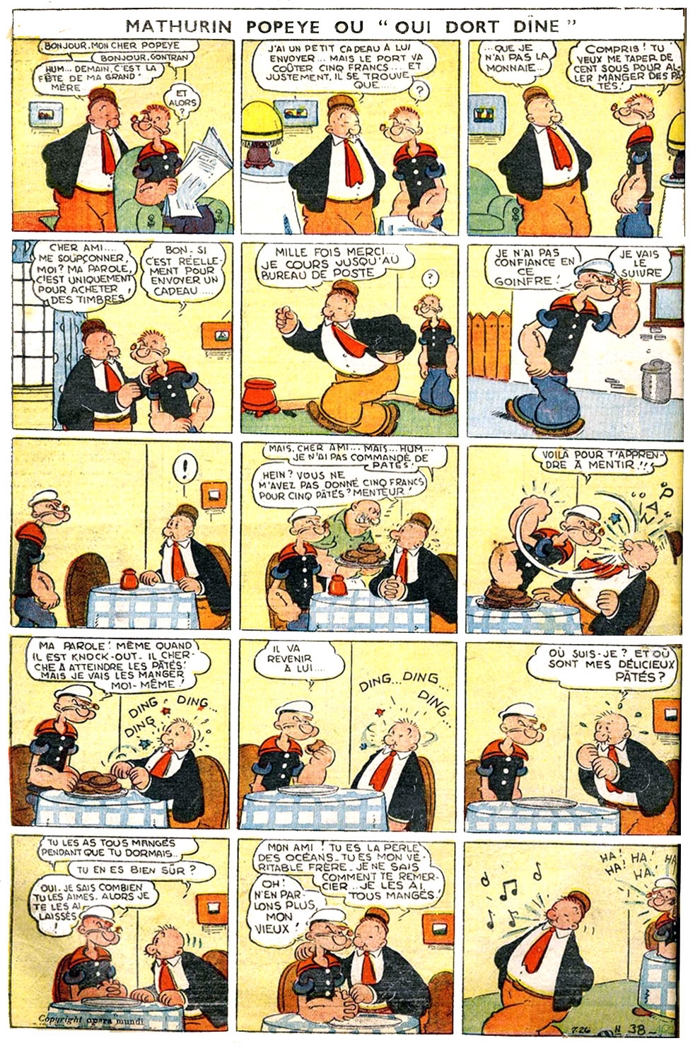 VF de la planche du 26/07/1936