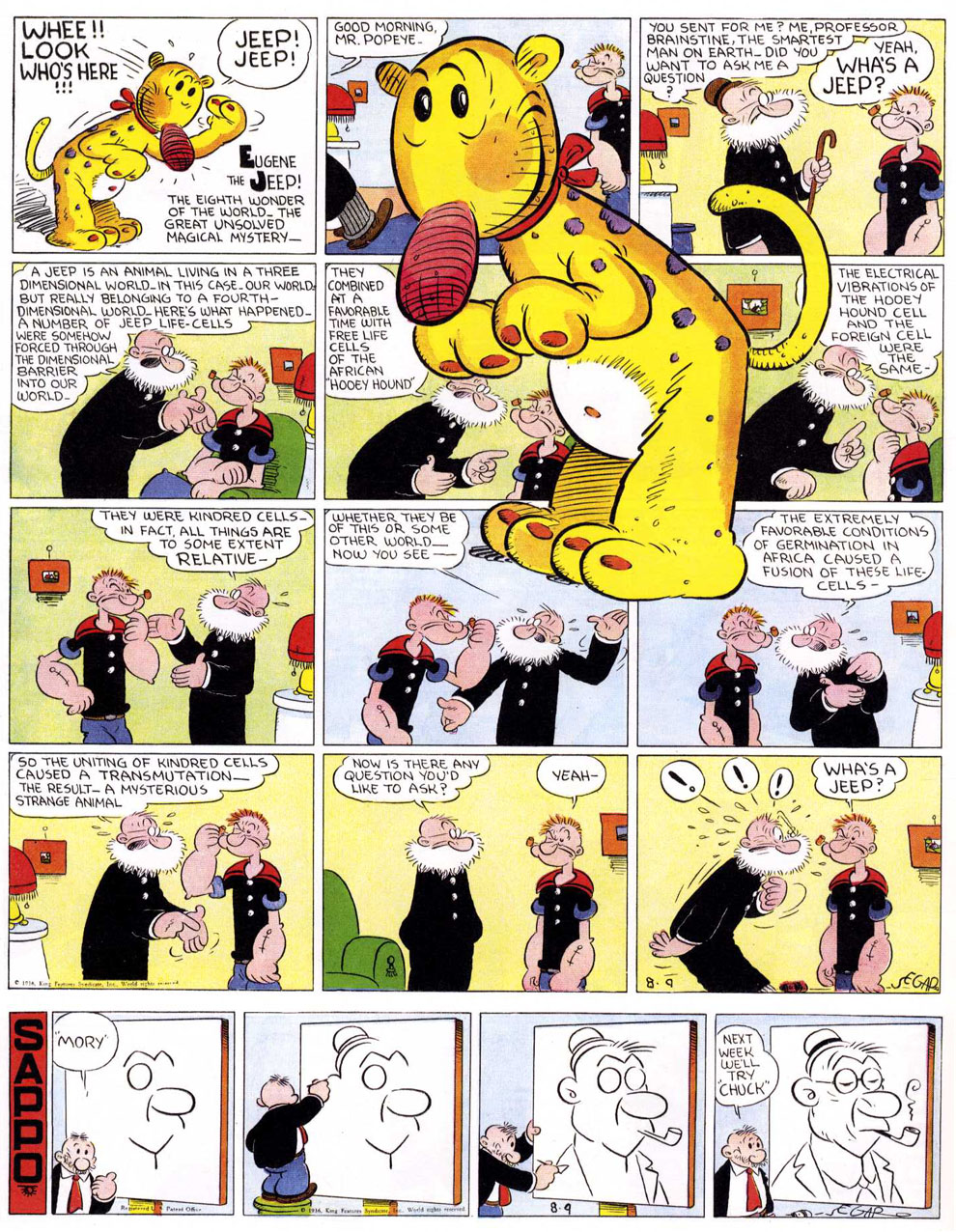 VO de la planche du 09/08/1936