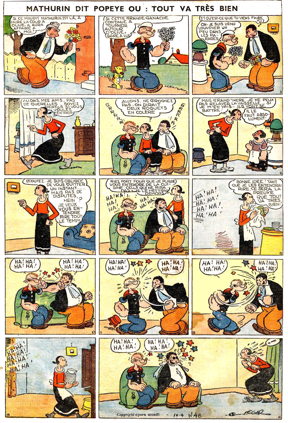 VF de la planche du 04/10/1936