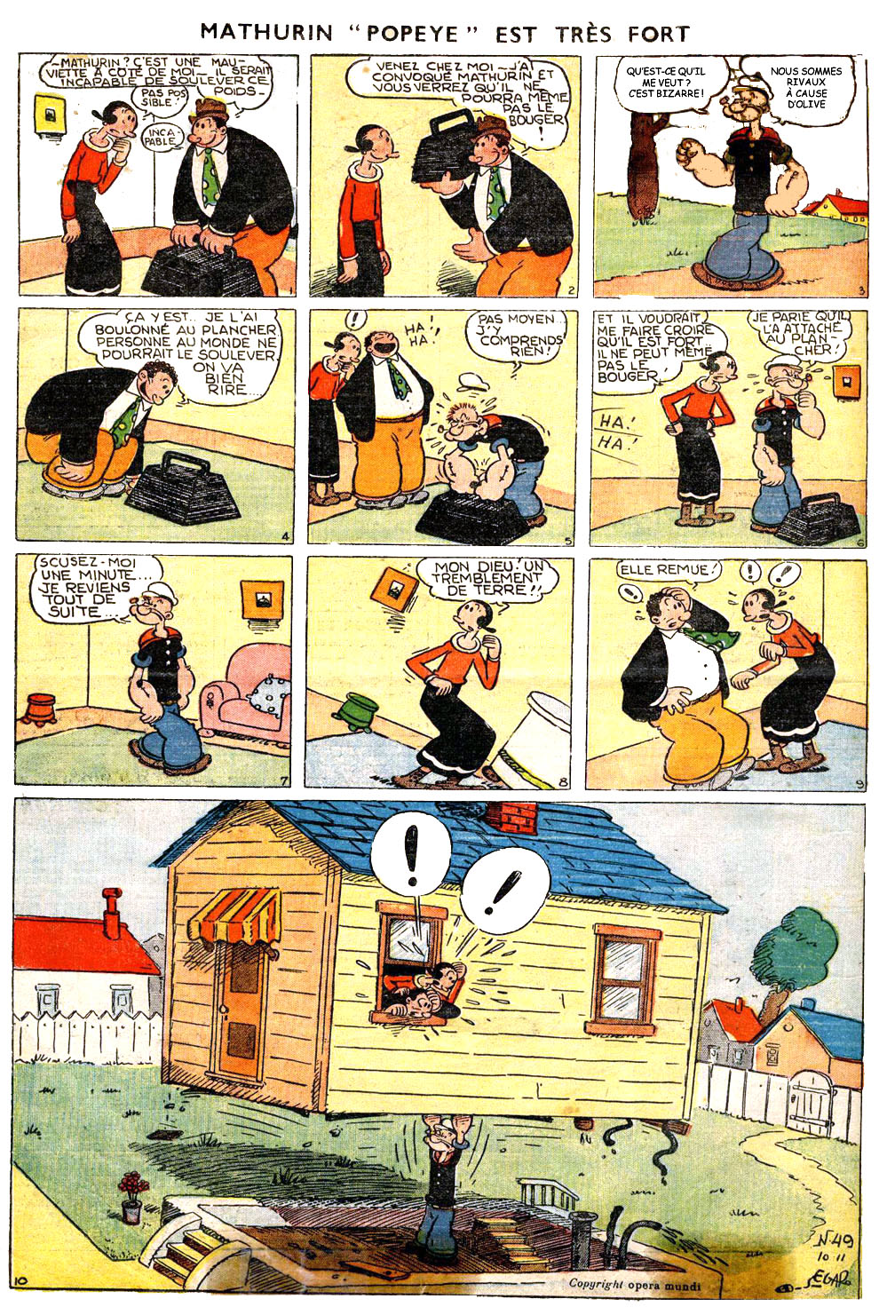 VF de la planche du 11/10/1936