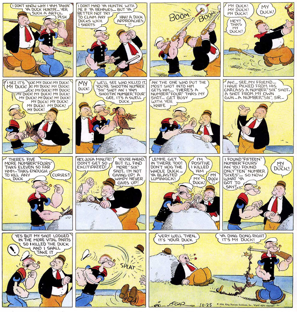 VO de la planche du 25/10/1936