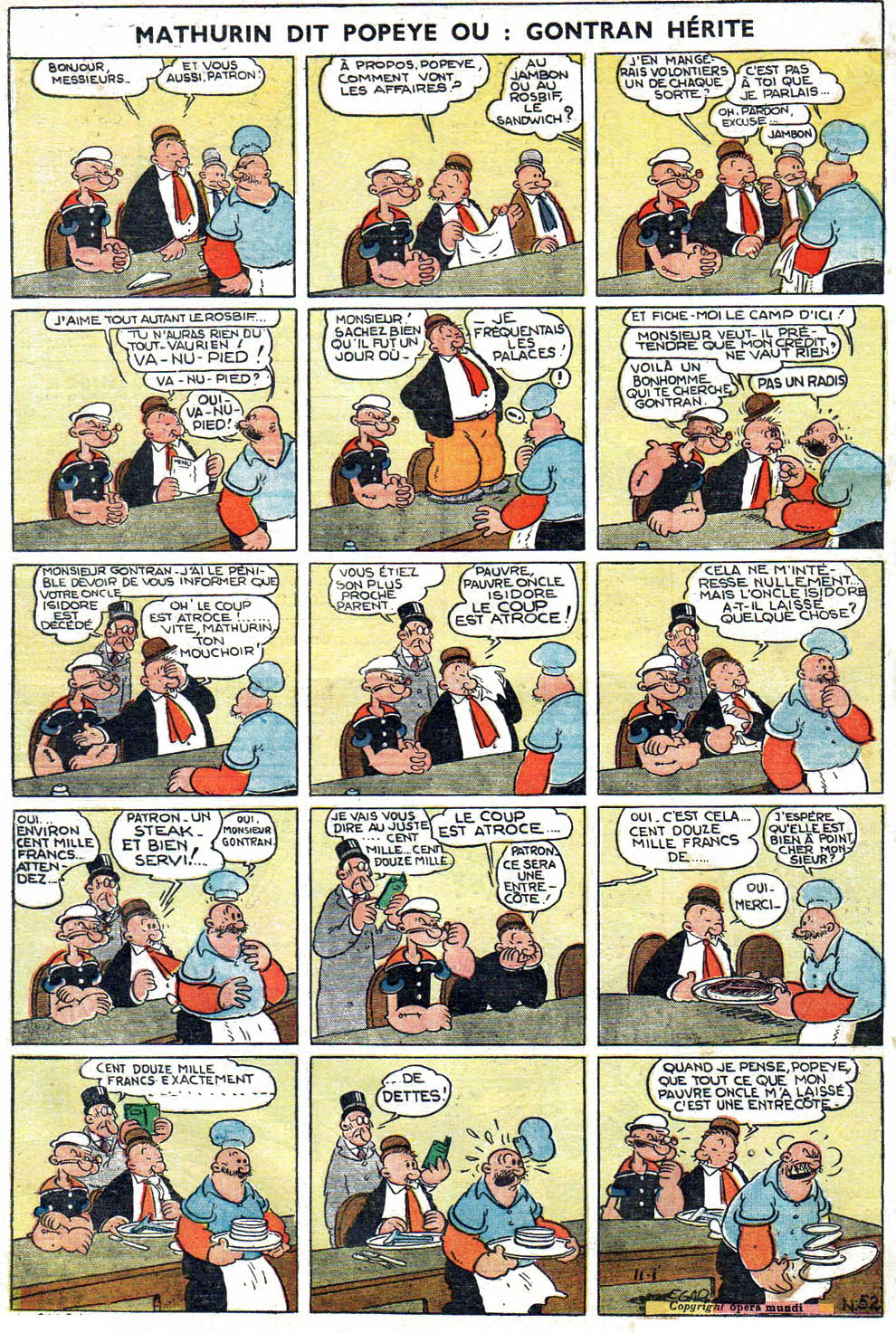 VF de la planche du 01/11/1936