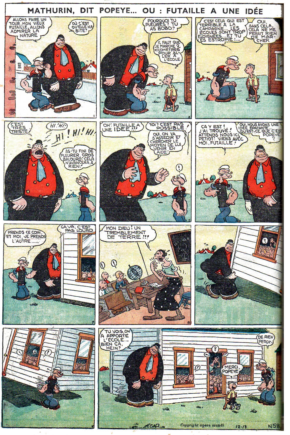 VF de la planche du 13/12/1936