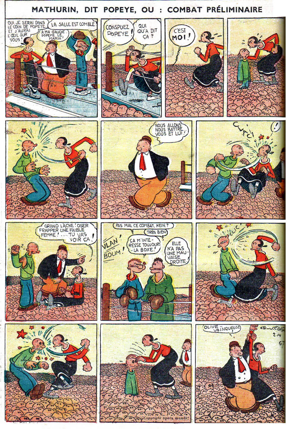 VF de la planche du 14/02/1937