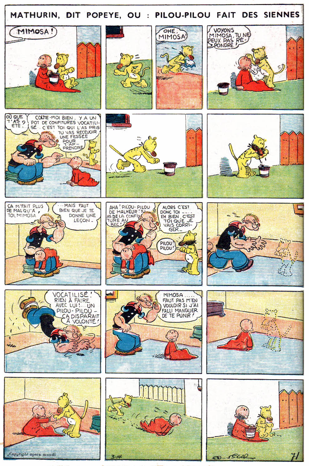 VF de la planche du 14/03/1937