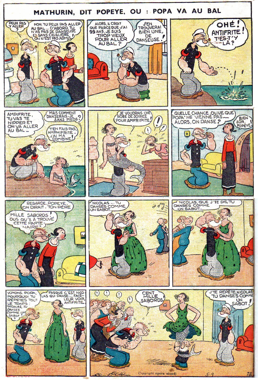 VF de la planche du 09/05/1937