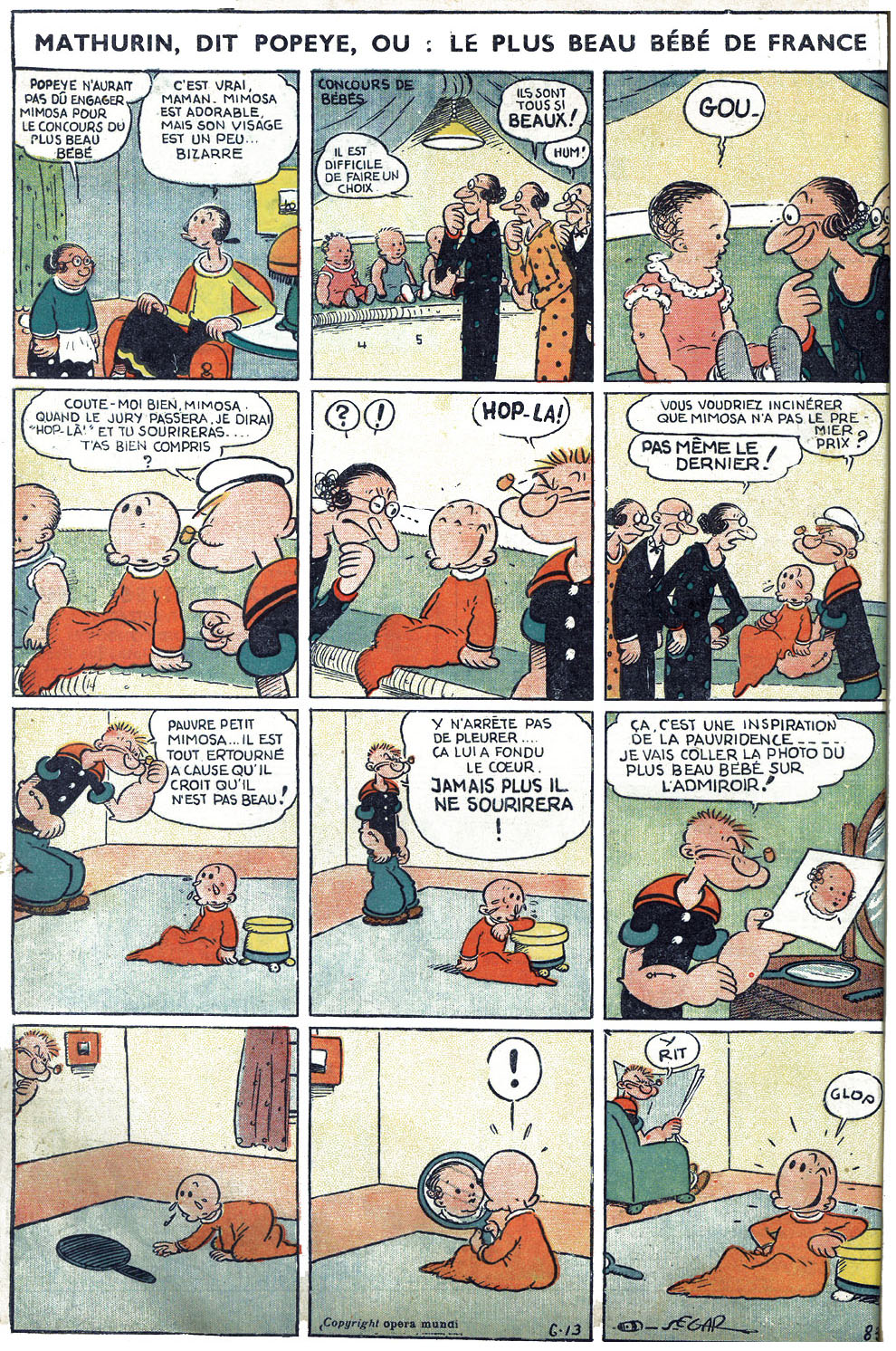 VF de la planche du 13/06/1937