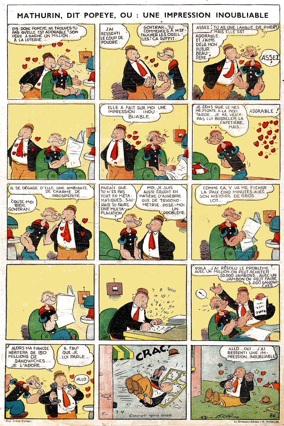 VF de la planche du 04/07/1937