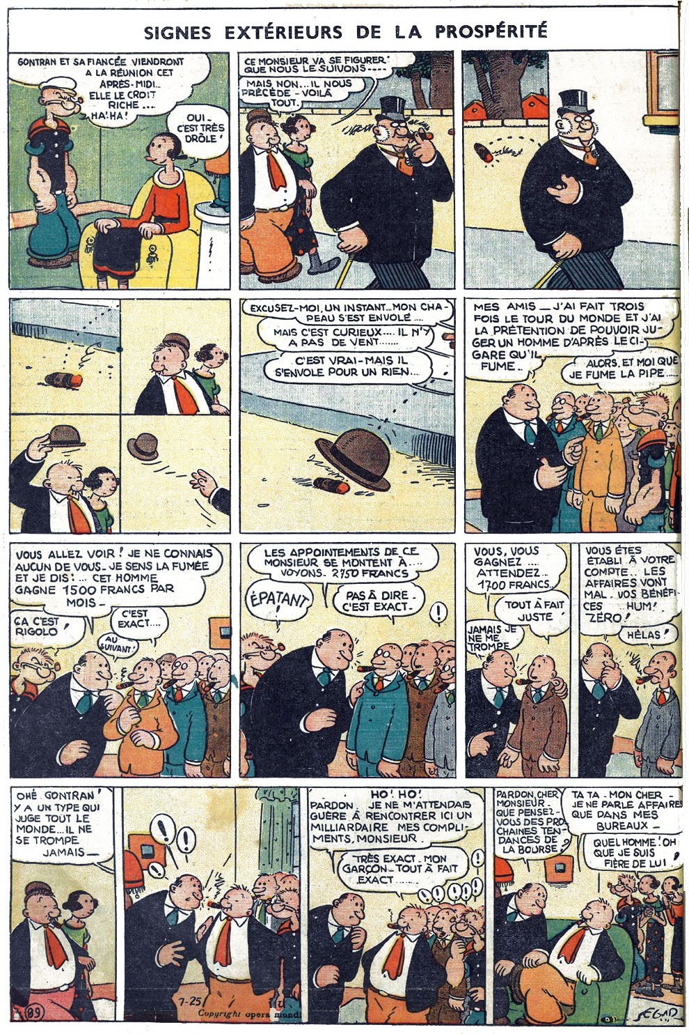 VF de la planche du 25/07/1937