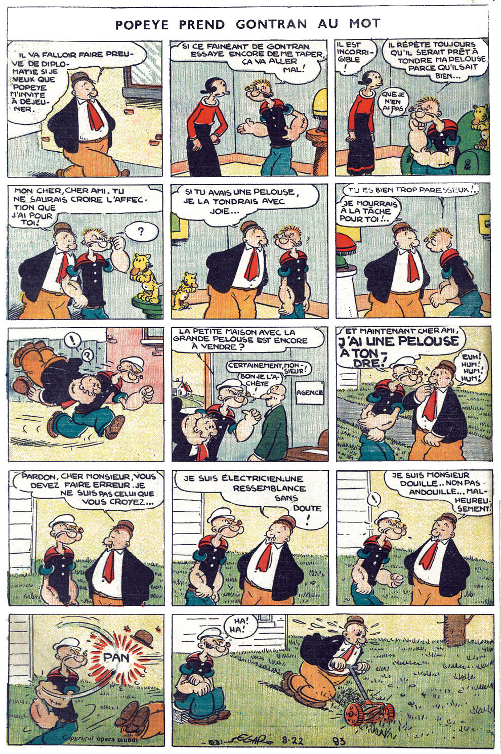 VF de la planche du 22/08/1937