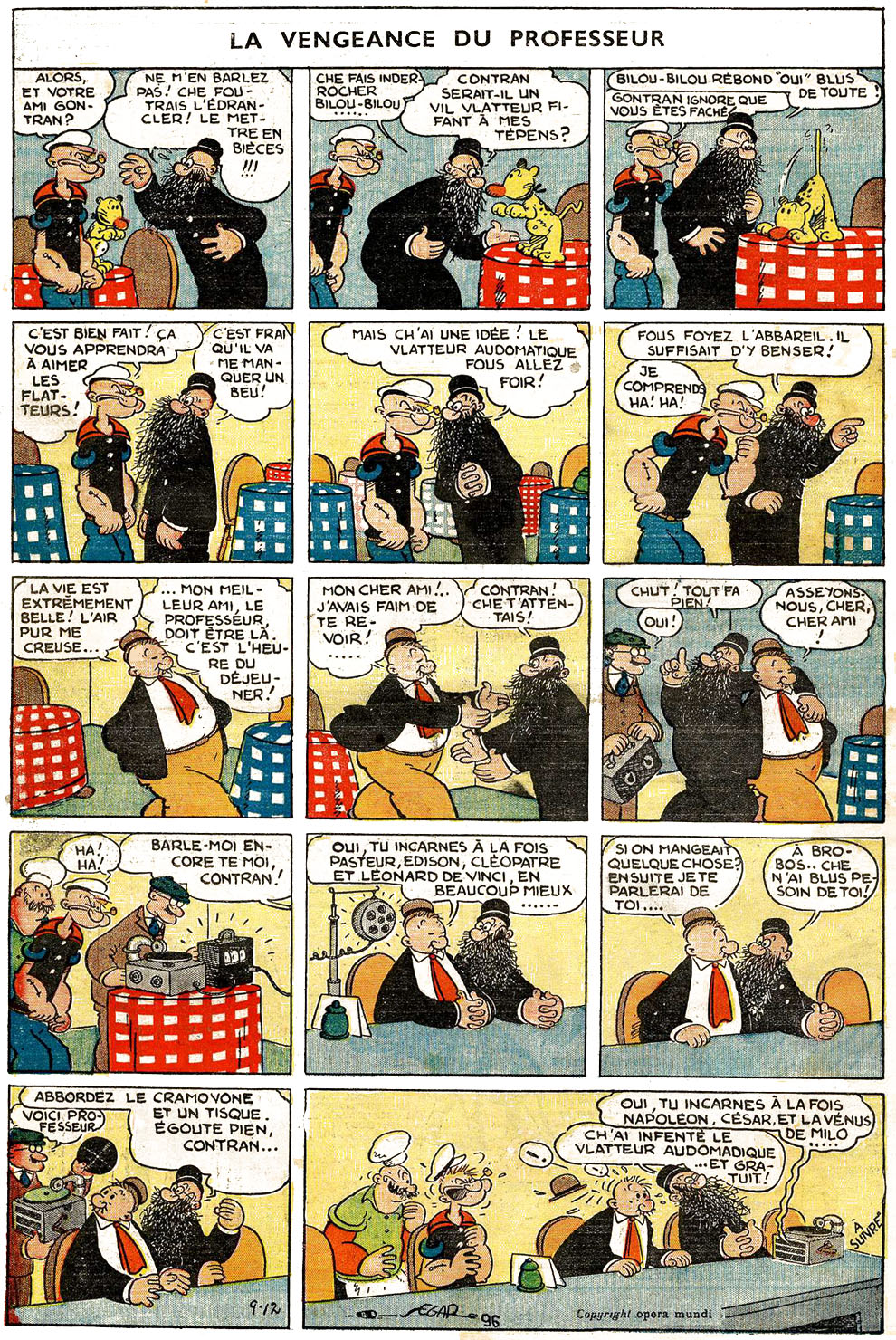 VF de la planche du 12/09/1937