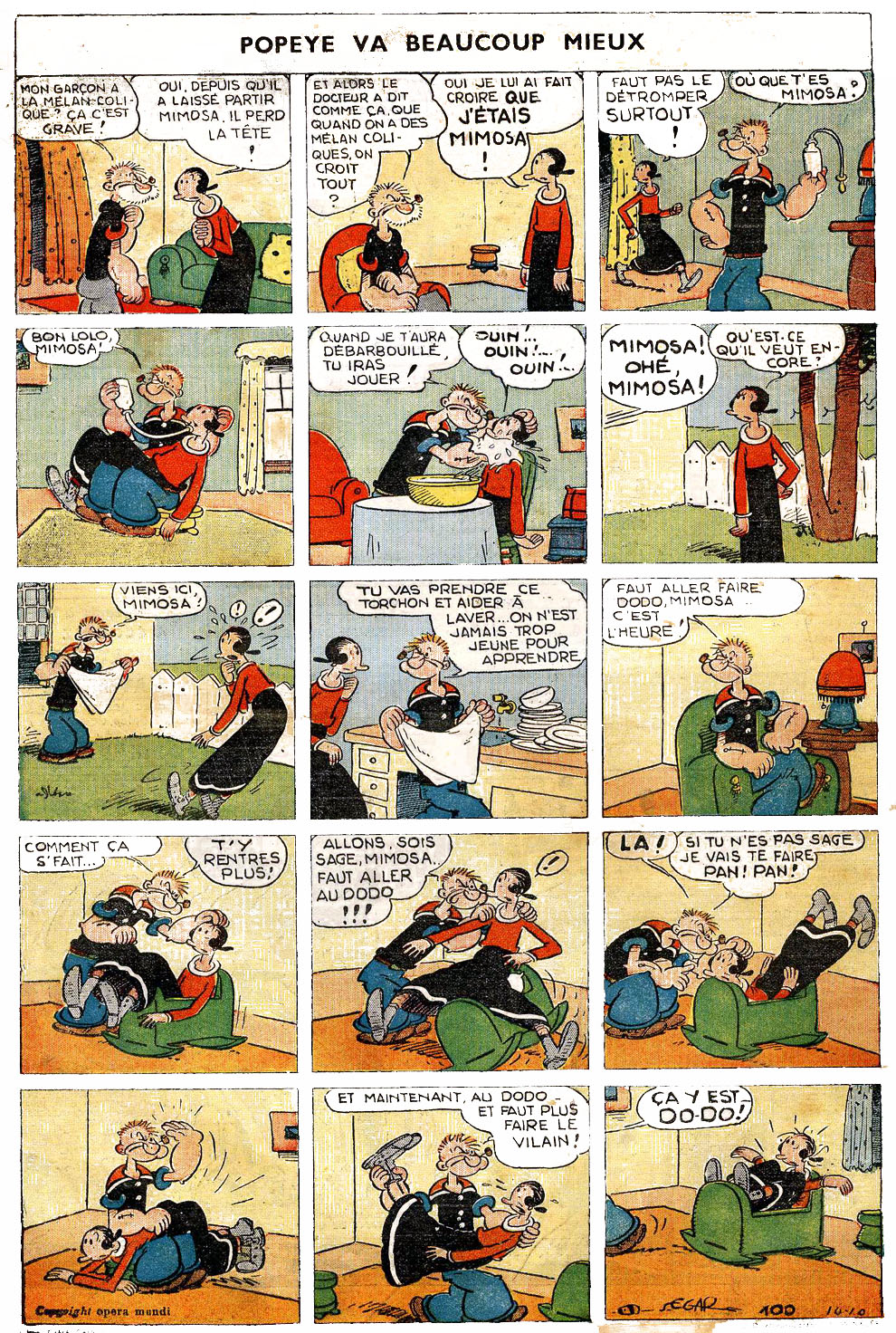VF de la planche du 10/10/1937