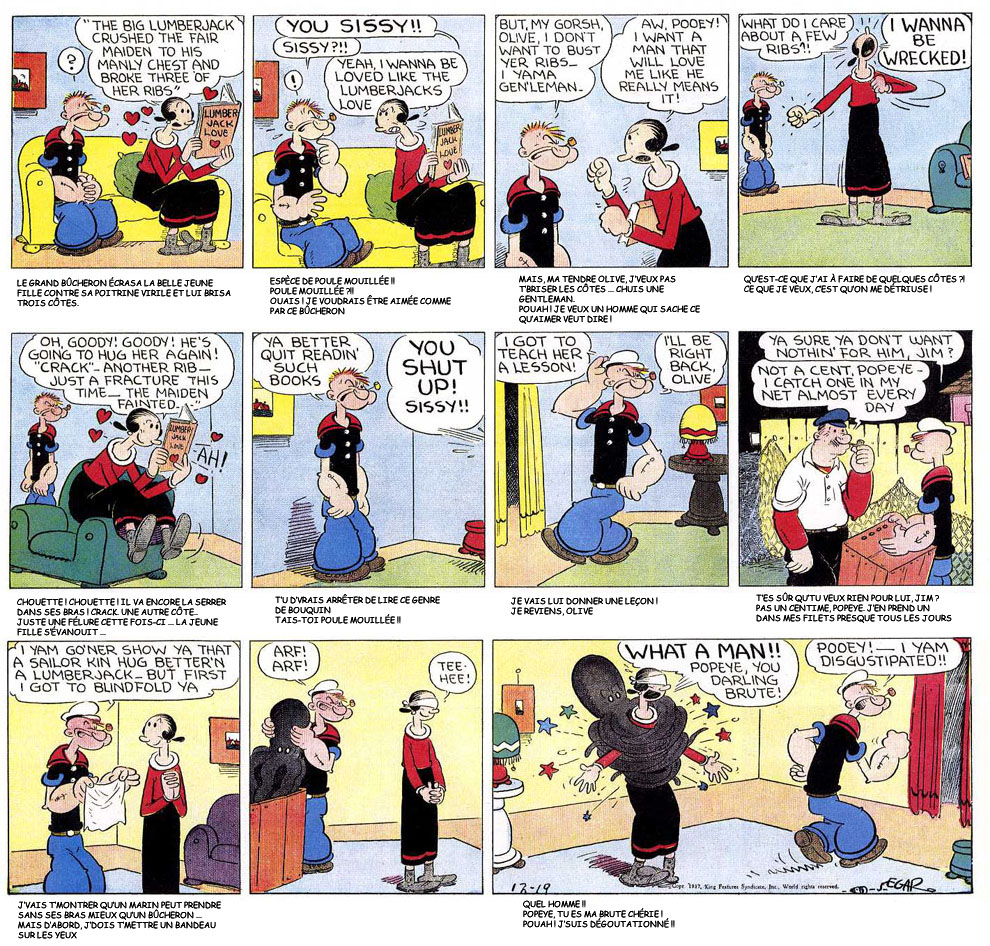 VO sous-titre de la planche du 19/12/1937