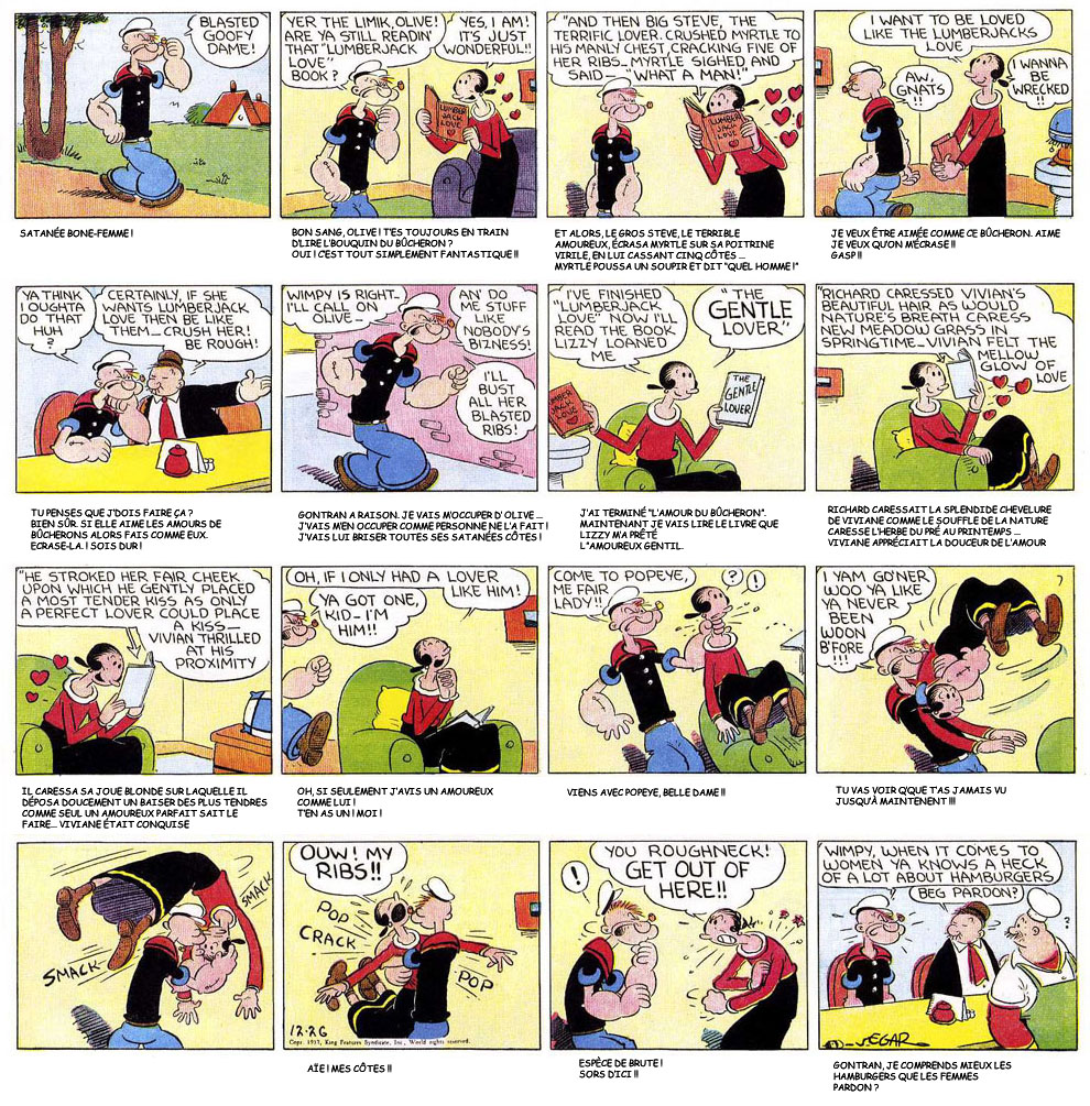 VO sous-titre de la planche du 26/12/1937