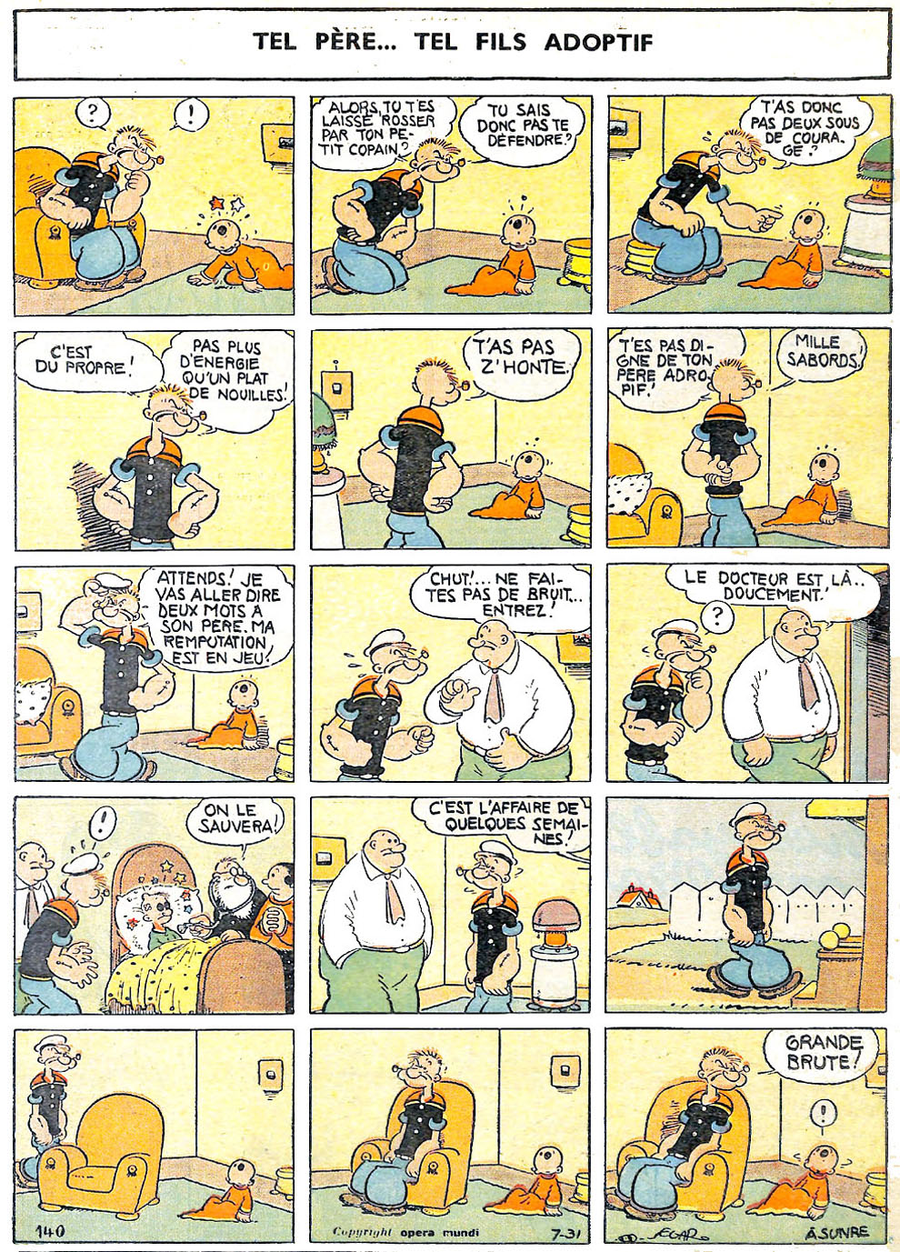 VF de la planche du 31/07/1938