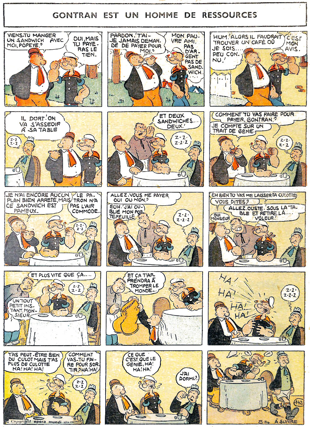 VF de la planche du 14/08/1938