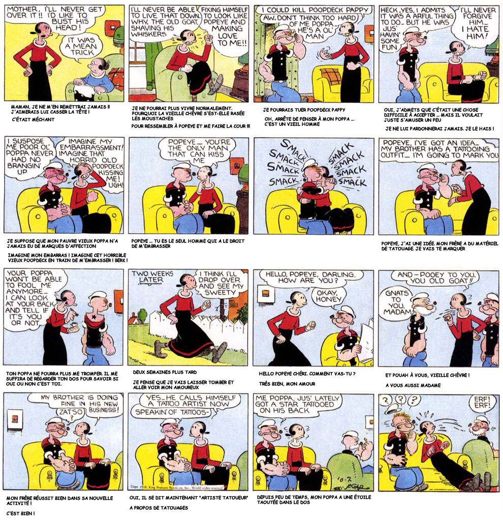 VO sous-titre de la planche du 02/10/1938