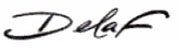 Signature de Delaf
