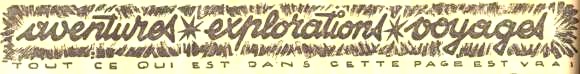 Aventures explorations voyages