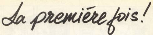 Premire fois