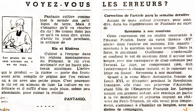 Voyez-vous les erreurs ?