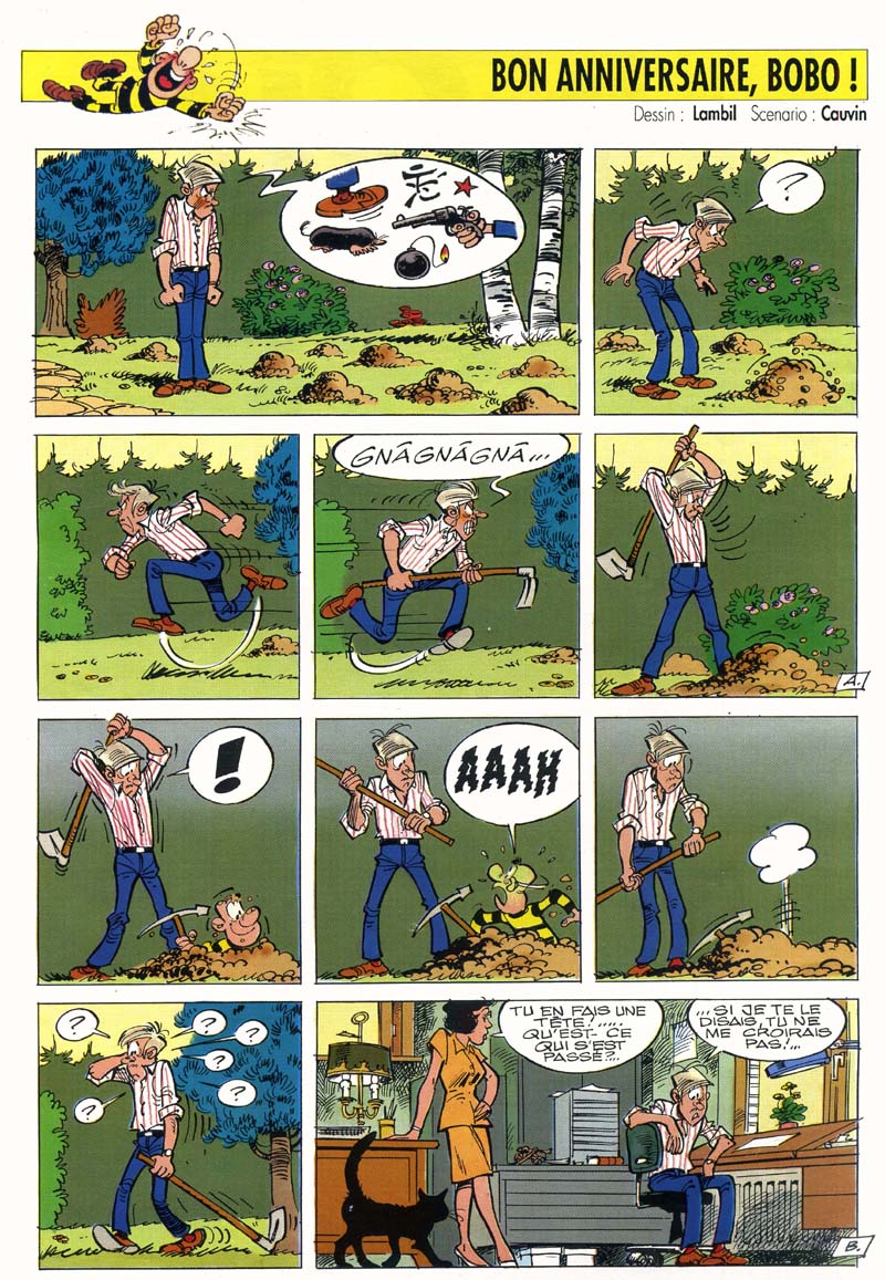 Bobo par Lambil et Cauvin