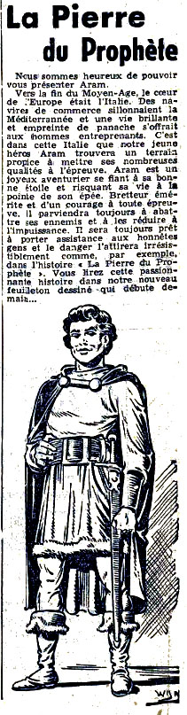 Annonce de Aram le 07/03/1956