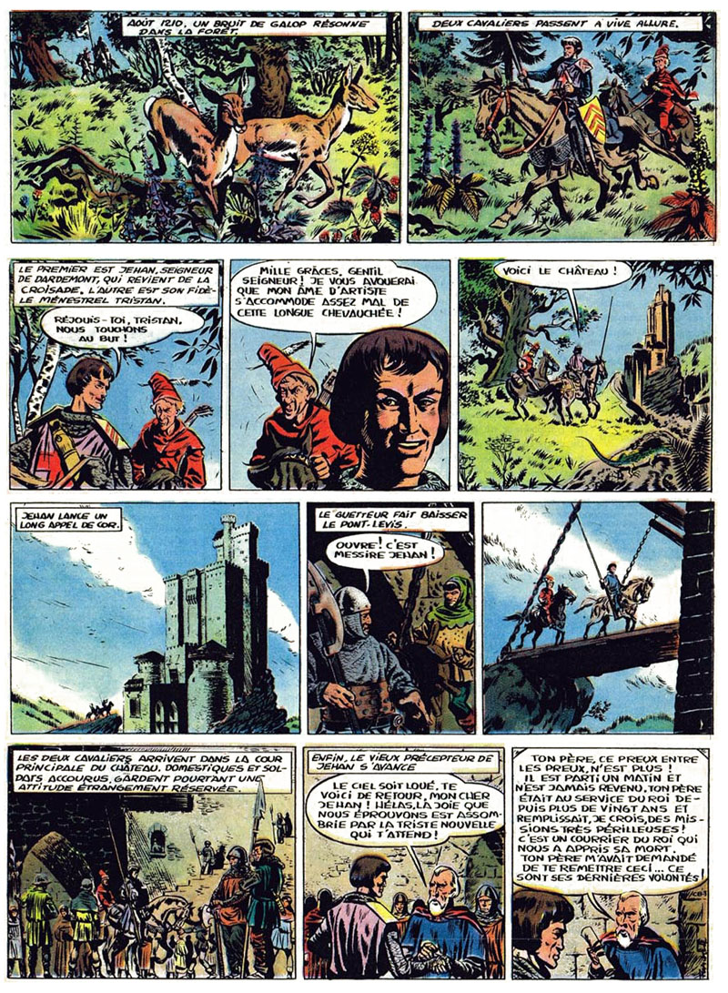 Premire parution remonte sur une page