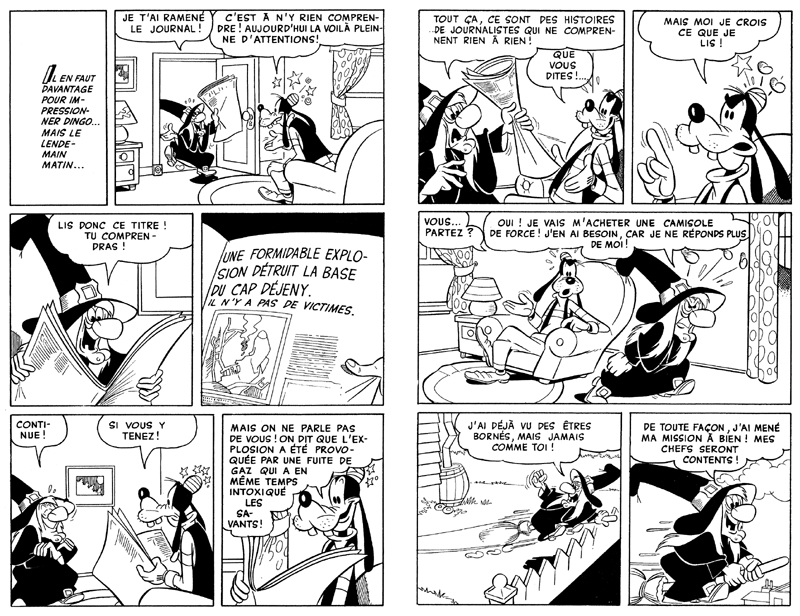 Luciano Bottaro et Carlo Chendi Dingo et les fuses anti-sorcires dans MICKEY PARADE 723 bis-03-04-1966