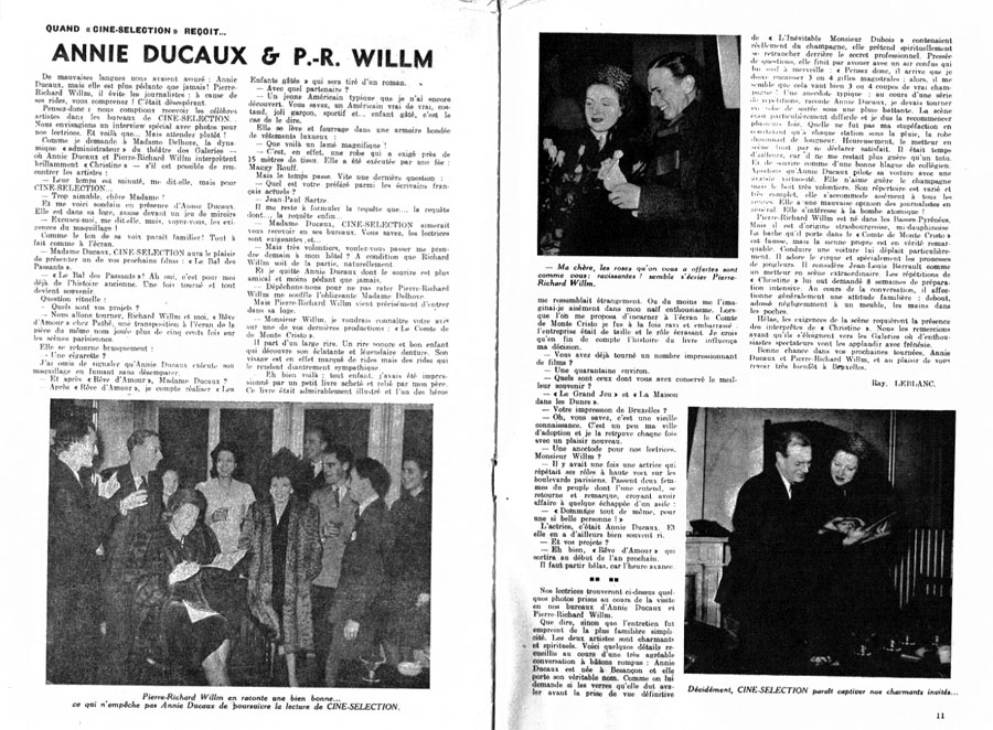 Cin�-S�lection avec article de Raymond Leblanc