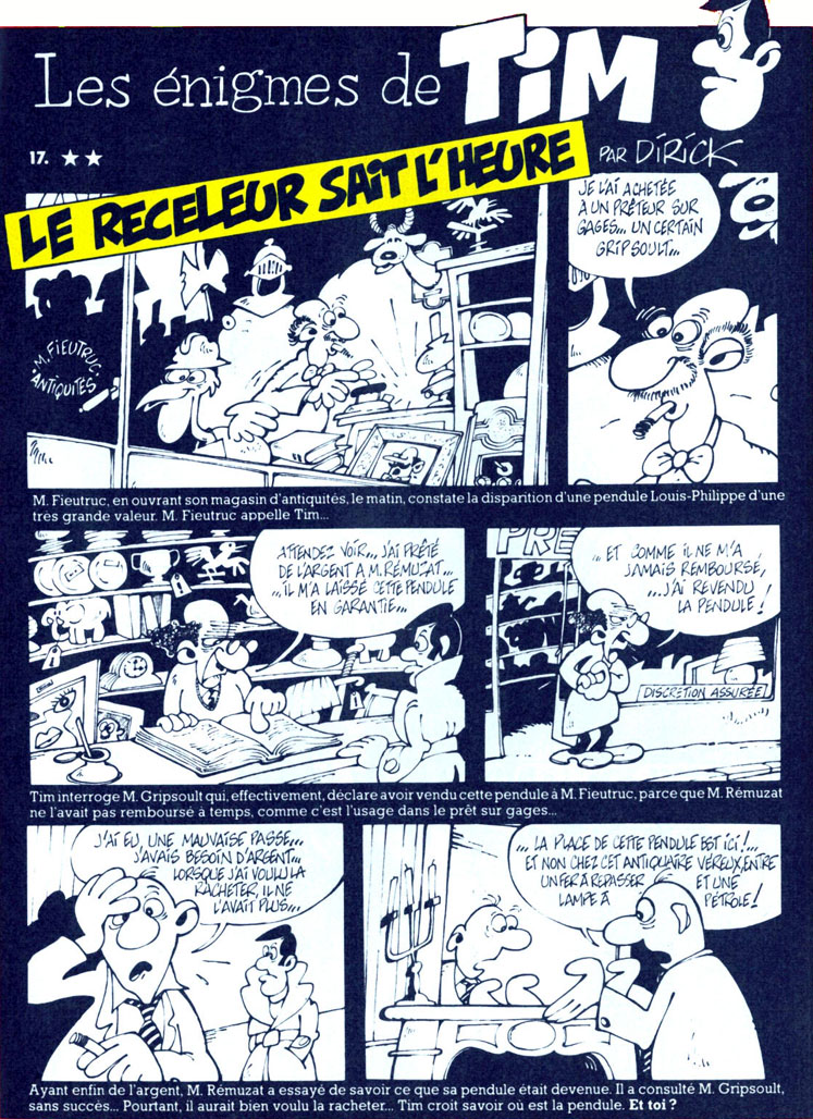 Le receleur sait l'heure