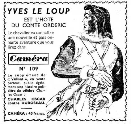 Annonce dans Vaillant de la parution dans 34 Camera