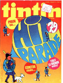 Couverture de Nouveau Tintin 193 en France et du numéro 21/79 en Belgique
