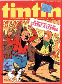 Couverture de Nouveau Tintin 197 en France et du numéro 25/79 en Belgique
