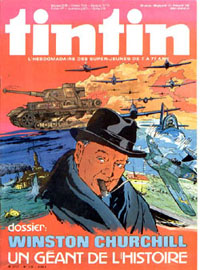 Couverture de Nouveau Tintin 236 en France et du numro 12/80 en Belgique
