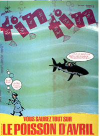 Couverture de Nouveau Tintin 238 en France et du numéro 14/80 en Belgique

