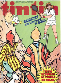 Couverture de Nouveau Tintin 312 en France et du numéro 35/81 en Belgique
