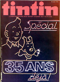 Couverture de Nouveau Tintin 316 en France et du numéro 39/81 en Belgique
