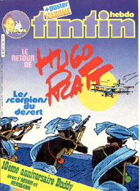 Couverture de Nouveau Tintin 332 en France et du numro 03/82 en Belgique
