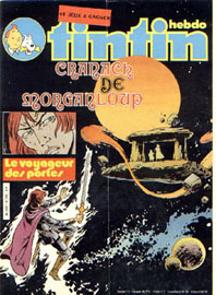 Couverture de Nouveau Tintin 335 en France et du numro 06/82 en Belgique

