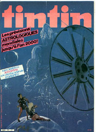 Couverture de Nouveau Tintin 345 en France et du numro 16/82 en Belgique
