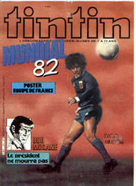 Couverture de Nouveau Tintin 352 en France et du numro 23/82 en Belgique
