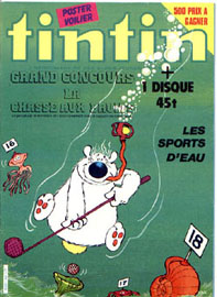 Couverture de Nouveau Tintin 353 en France et du numéro 24/82 en Belgique
