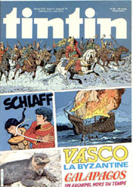 Couverture de Nouveau Tintin 403 en France et du numéro 22/83 en Belgique
