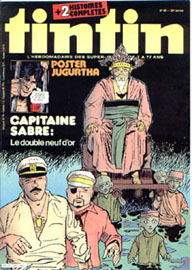 Couverture de Nouveau Tintin 406 en France et du numro 25/83 en Belgique
