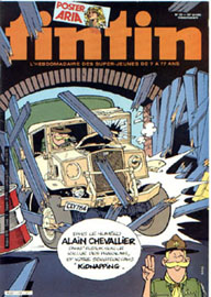Couverture de Nouveau Tintin 414 en France et du numéro 33/83 en Belgique
