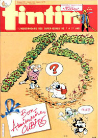 Couverture de Nouveau Tintin 435 en France et du numéro 02/84 en Belgique
